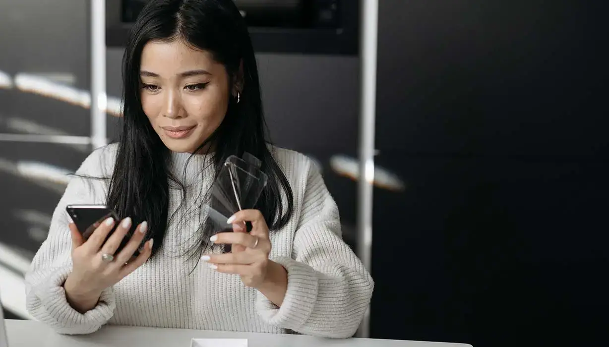woman on cellphone