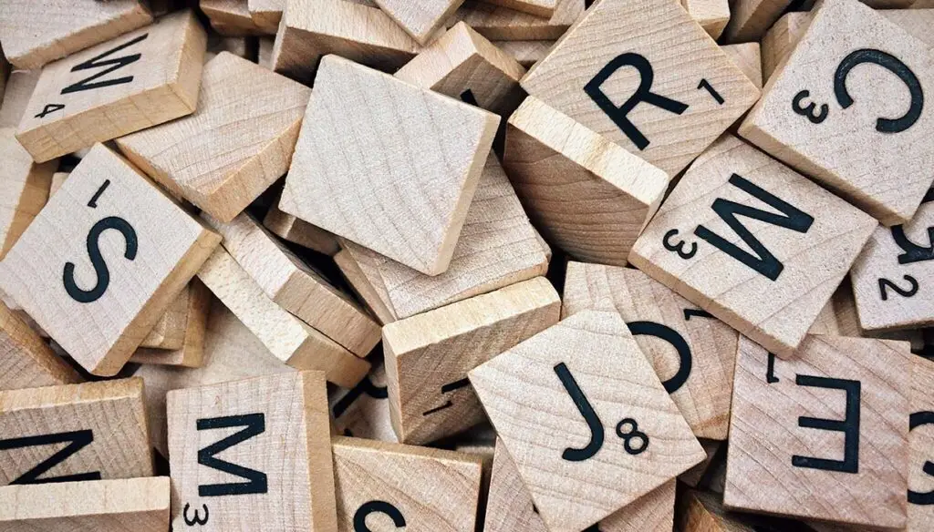 lettered game tiles