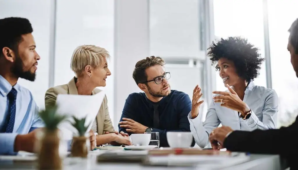 diverse group of employees