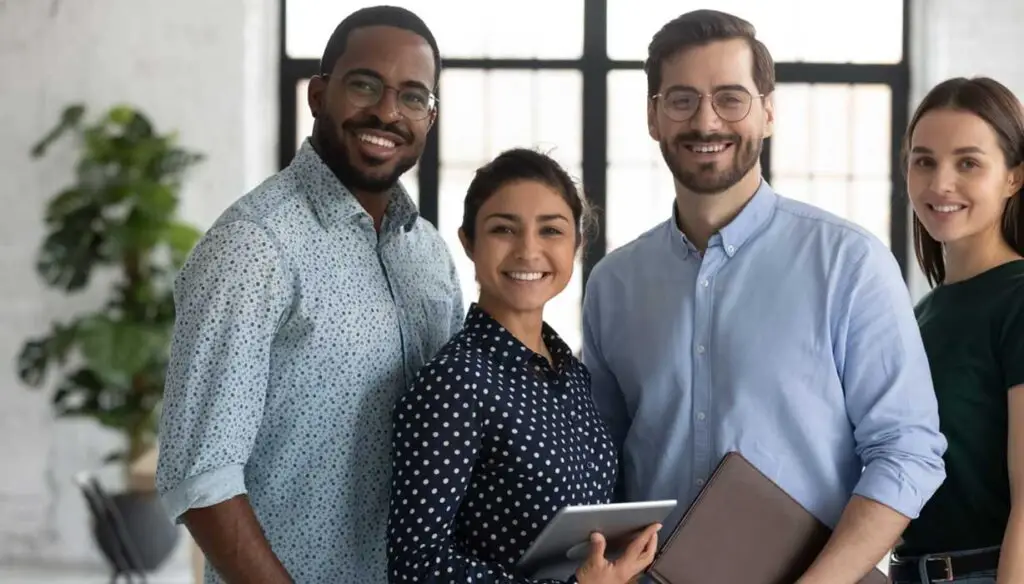 diverse group of employees