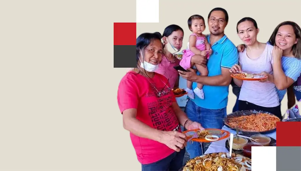 family celebrating