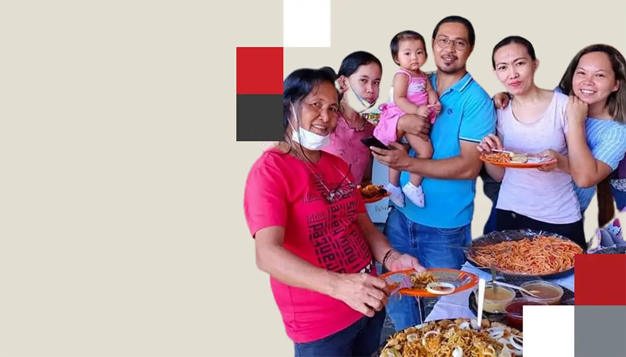 family celebrating