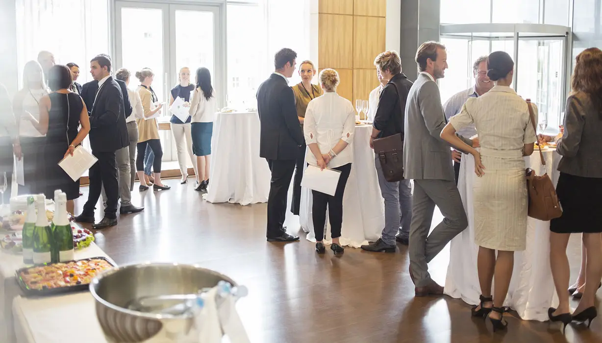 Group of people at hiring event