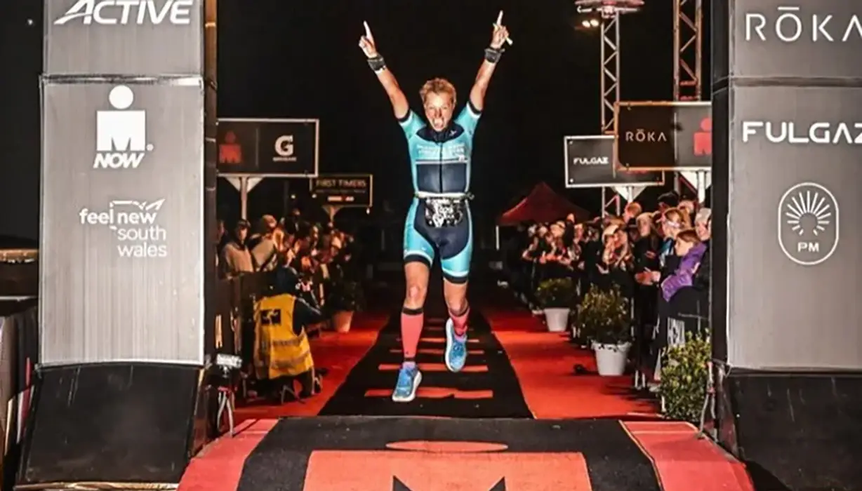 crossing the finish line